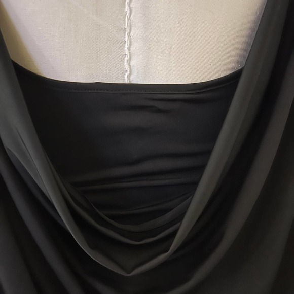 BCBGeneration Black Ruched Dress Size Medium - Picture 6 of 16